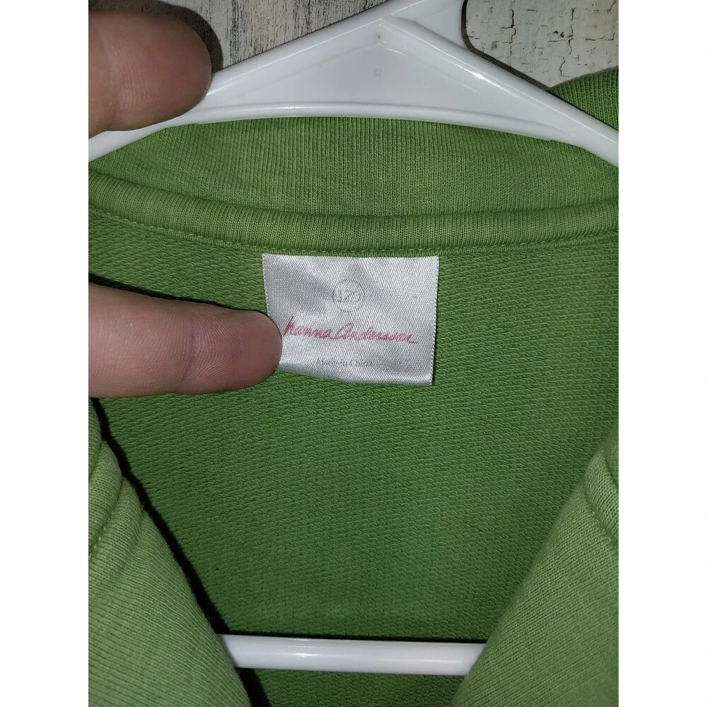Hanna Andersson Girls 120 Green Terrycloth Jacket